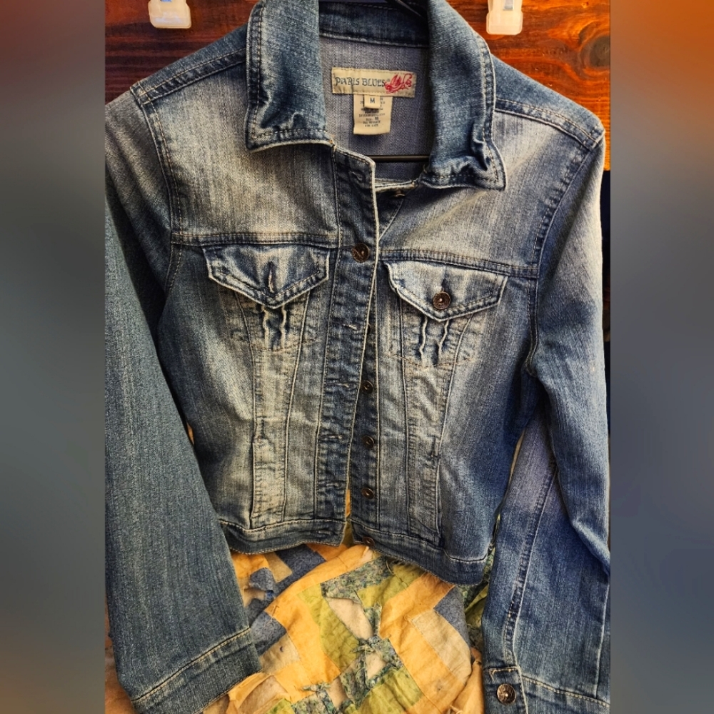 Paris Blues womens M button up Denim jacket